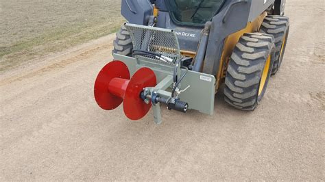 skid steer mounted wire winder|wire winder skid steer attachments.